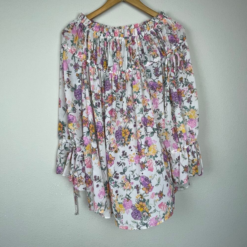 Tularosa Women's Boho Peasant Top with Bell Sleeves – Size M